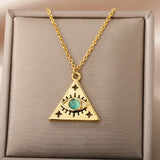 Copper Zircon Punk Style Creative Triangle – Jewelry Gift Ideas — 2