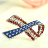 Green Alloy Clothing Pin Ribbon Brooch Diamond – Jewelry Gift Ideas — 5