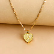 Hexagon Imitation Gold Pendant Necklace Peach – Jewelry Gift Ideas — 9