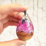 Jade resin wood pendant necklace – Jewelry Gift Ideas — 2