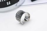Sterling Silver Vintage Ring Personality Wide Ring – Stylish Gifts — 4