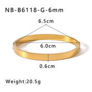 Simple Elegant Stainless Steel Vacuum 18K Gold – Jewelry Gift Ideas — 9