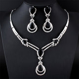 Rhinestone Inlaid Water Drop Shape Vintage – Jewelry Gift Ideas — 1