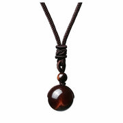 Natural Obsidian Pendant Amethyst Necklace – Jewelry Gift Ideas — 7