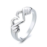 Women's Fashion And Simple Personality With Heart Ring – Stylish Gifts — 3