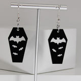Bat Coffin Earrings Personality Plate Hollowed Out – Birthday Gifts — 2
