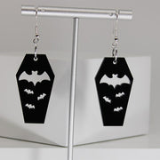 Bat Coffin Earrings Personality Plate Hollowed Out – Birthday Gifts — 2