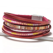 Bead Women's Leather Multi-layer Handmade Braided – Gifts for Her — 9