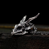 Sterling Silver Brass Demon Dragon Pendant – Jewelry Gift Ideas — 7