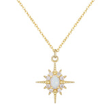 S925 Sterling Silver Plated 14k Gold Inlaid Opal – Jewelry Gift Ideas — 4