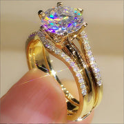 Fashion Six-claw Cubic Zirconia Ring – Stylish Gifts — 6
