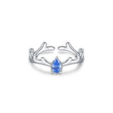 Couple Style Fashion Blue Diamond Antler Ring – Stylish Gifts — 5