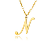 Stainless Steel 26 English Letter Necklace – Jewelry Gift Ideas — 15