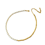 Women's Glittering Gold Beaded Necklace – Jewelry Gift Ideas — 3