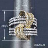 Fashion Women's Zircon Ring Light Luxury Cross – Stylish Gifts — 2