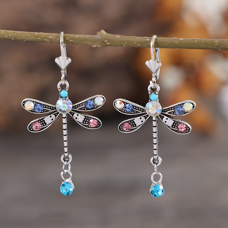 Women's Fashion Simple Color Diamond Dragonfly – Stylish Gifts — 1