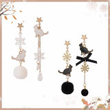 Cute Black and White Cat Personality Earrings – Gifts for Kids — 3