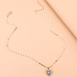 Retro Simple Diamond Hollow Out Love Eye Necklace – Jewelry Gift Ideas — 4
