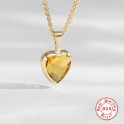S925 Sterling Silver Ins Wind Topa Stone Love – Jewelry Gift Ideas — 6