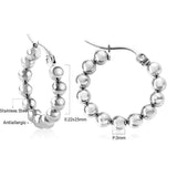 Fashion Simple Female Gold and Silver Round Earrings – Stylish Gifts — 5