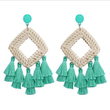 Rattan raffia tassel earrings – Holiday Gift Ideas — 5