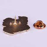Don't Care Flower Brooch Feminist Badge – Jewelry Gift Ideas — 3