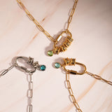 12 Color Birthstone Paperclip Necklace – Jewelry Gift Ideas — 1
