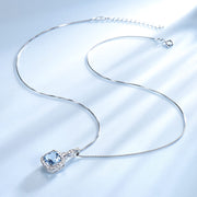 925 Sterling Silver Necklace Sky Blue Topaz – Jewelry Gift Ideas — 7