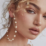 Pearl Large Hoop Earrings – Practical Gifts — 8