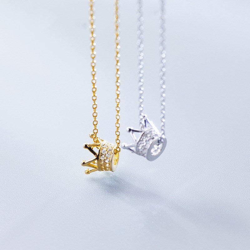 Diamond crown clavicle chain – Thoughtful Gifts — 1