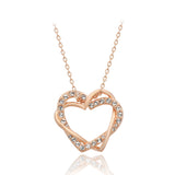 Heart to heart rose gold necklace – Jewelry Gift Ideas — 7
