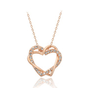 Heart to heart rose gold necklace – Jewelry Gift Ideas — 7