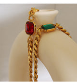 Cuban Link Chain Square Thick Straps Crystal – Jewelry Gift Ideas — 2