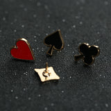 Korean Version Playing Card Brooch Spades Square – Jewelry Gift Ideas — 9