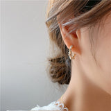 Stitching Earrings Net Red Ins Simple Temperament – Gifts for Her — 3