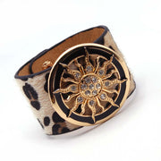 Ladies Leopard Print Leather Wide Bracelet – Jewelry Gift Ideas — 19