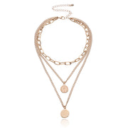 Geometric Round Beauty Head Hendant Necklace – Jewelry Gift Ideas — 7