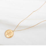 Golden Coin Rose Necklace – Jewelry Gift Ideas — 4