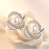 Shell Pearl Twist Earrings – Thoughtful Gifts — 1