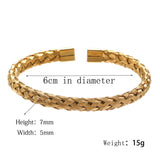Twisted Braided Steel Wire Simplicity Bracelet – Jewelry Gift Ideas — 4