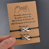 Card Bracelet Simple Alloy Figure 8 Hand Woven – Jewelry Gift Ideas — 4