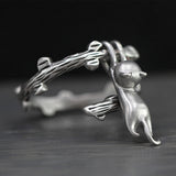 Kitten climbing branch ring – Cat Lover Gifts — 1
