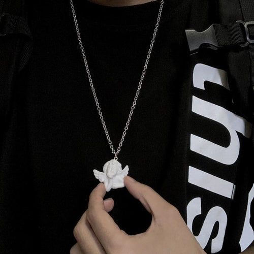 Baroque Cupid Angel Necklace Couple Sweater Chain – Jewelry Gift Ideas — 2