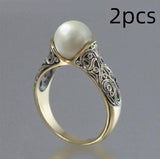 Inlaid Imported Artificial ABS Pearl Ring – Holiday Gift Ideas — 10