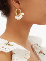 Golden Pearl Fan-shaped Tassel Earrings – Thoughtful Gifts — 3