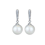Zircon Pearl Pure Silver Pin Pendant Earrings – Jewelry Gift Ideas — 5