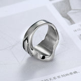 Templars Cross Ring Titanium Steel Ring Smear Effect – Birthday Gifts — 5