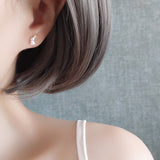Silver Yellow Rabbit Earrings Simple – Gifts for Pet Lovers — 4