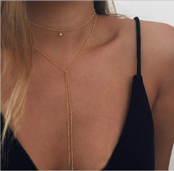 Simple necklace retro clavicle necklace – Jewelry Gift Ideas — 1