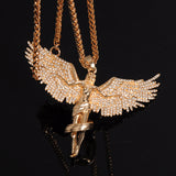 Flying Wing Fairy Hip Hop Goddess Necklace – Jewelry Gift Ideas — 4